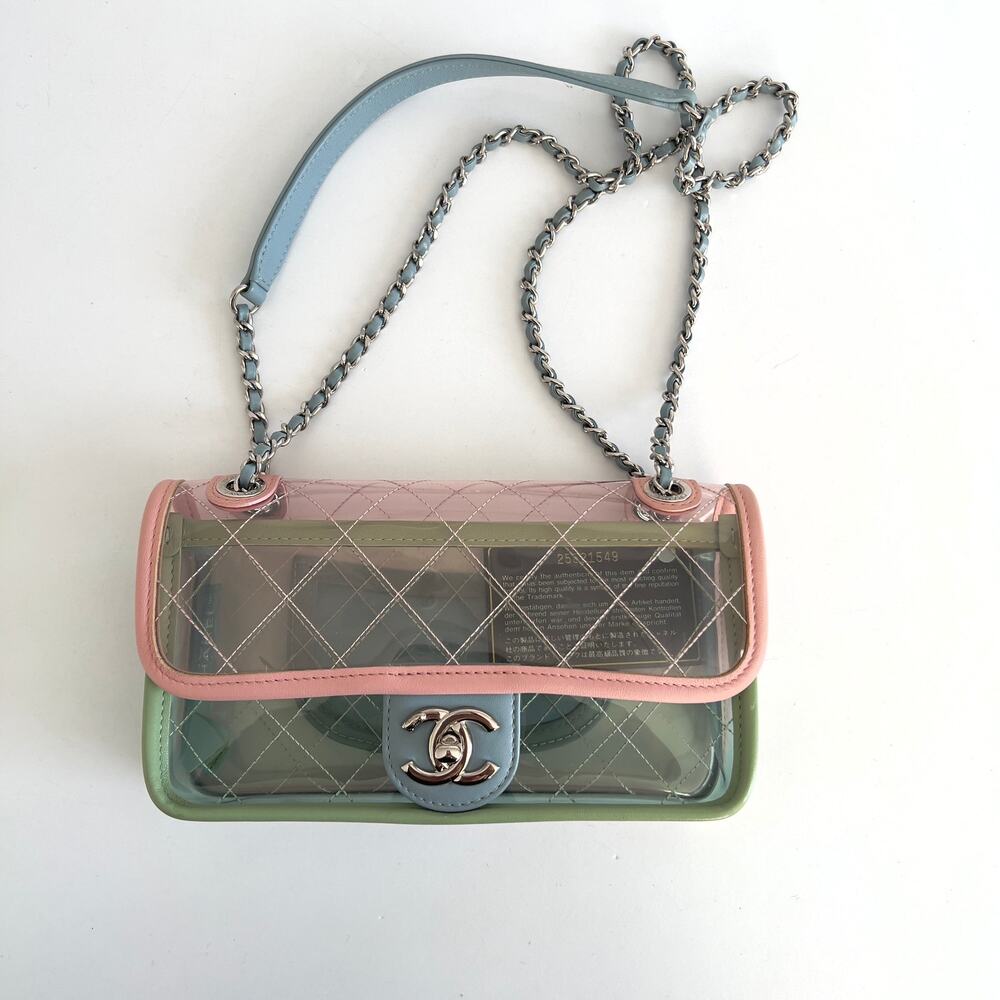 Chanel Coco Splash Pvc Mini Rectangular Flap Bag - image 2